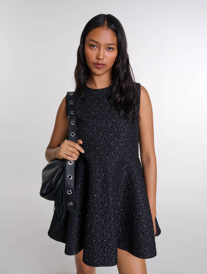 Kurzoverall-Kleid mit Strass
