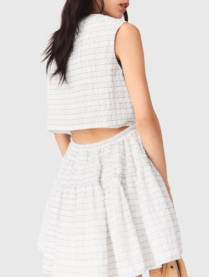 Kurzes A-Linien-Kleid, r&uuml;ckenfrei