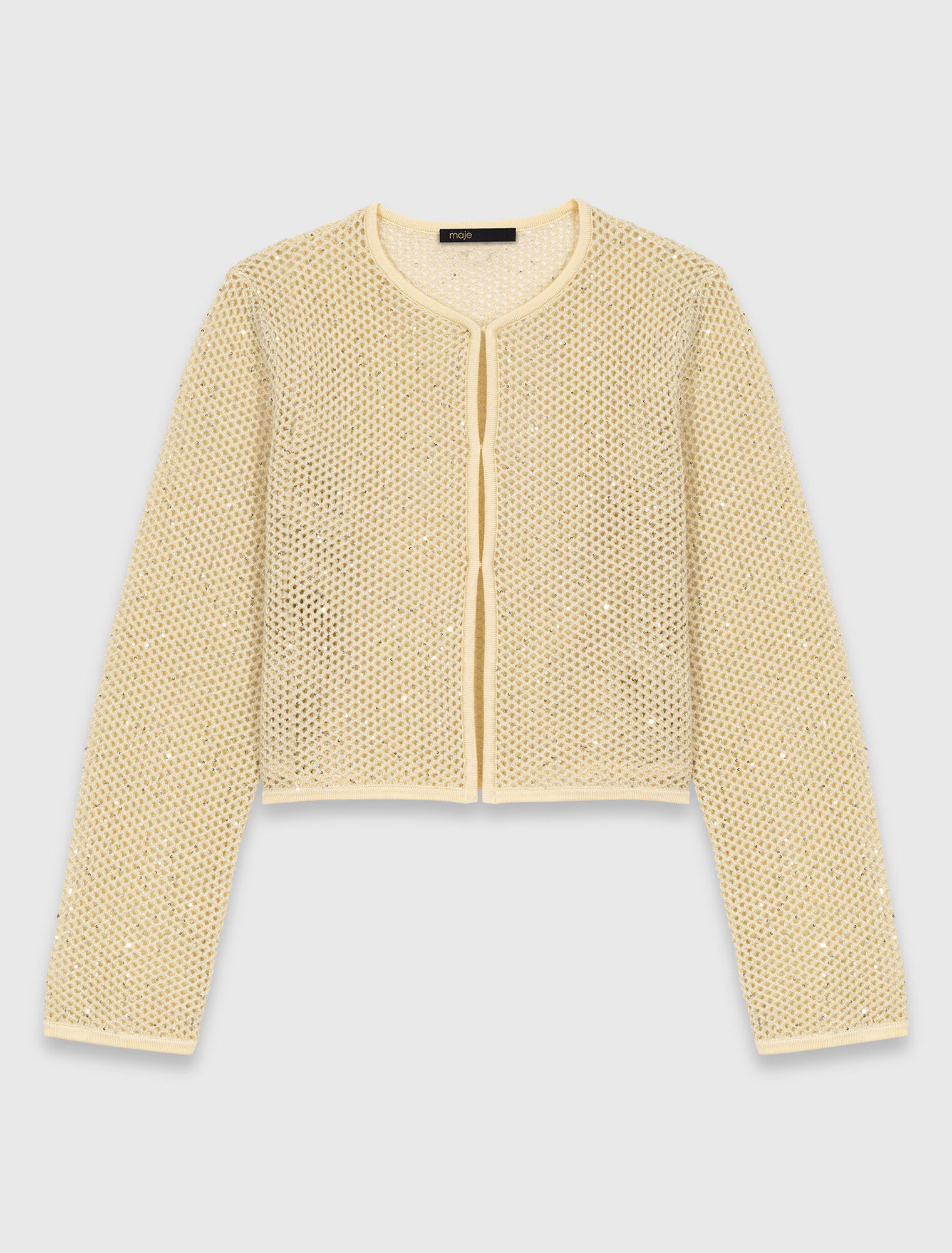 Strick-Cardigan mit Strass