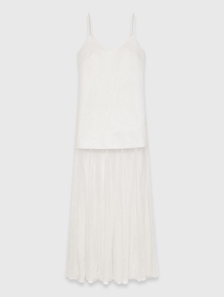 Taftkleid mit Spitze