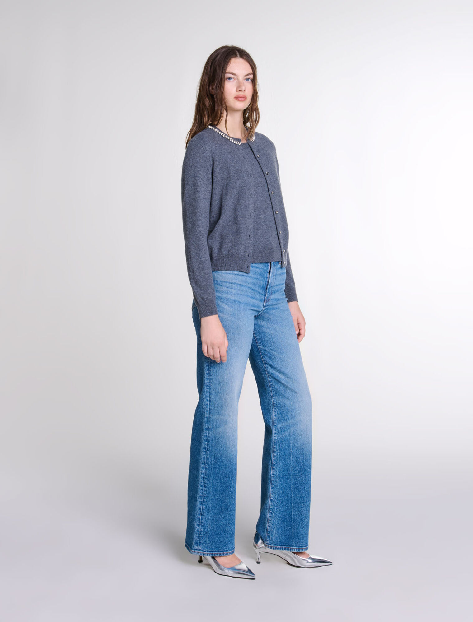 2-in-1 Cardigan aus Kaschmir