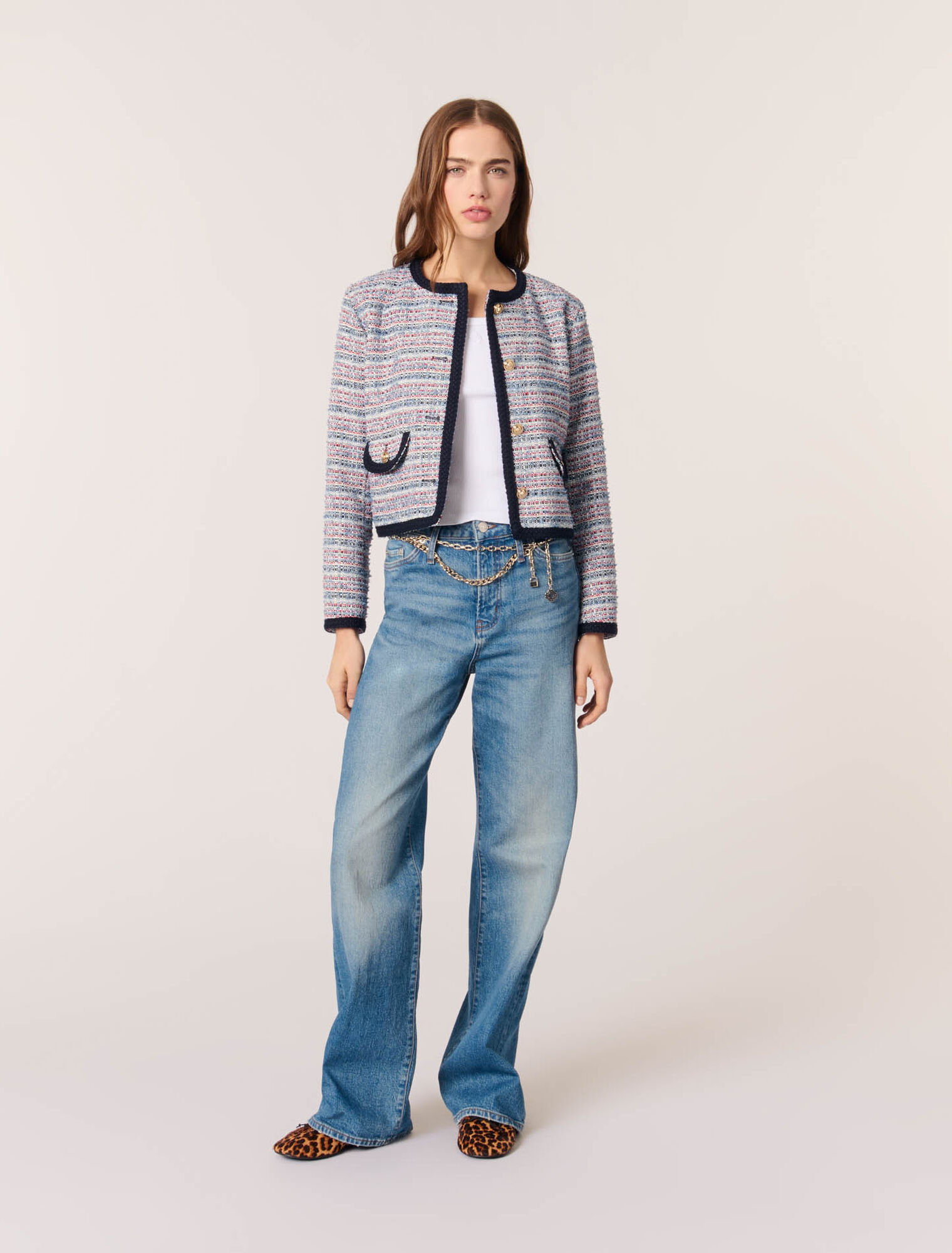 Kurze Tweedjacke 