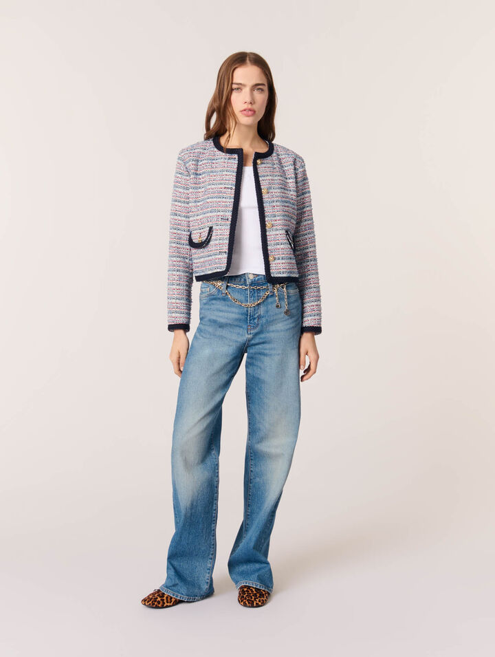 Kurze Tweedjacke
