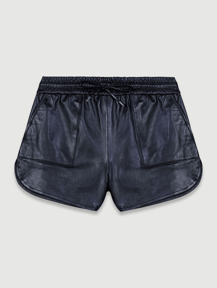 Shorts aus Leder
