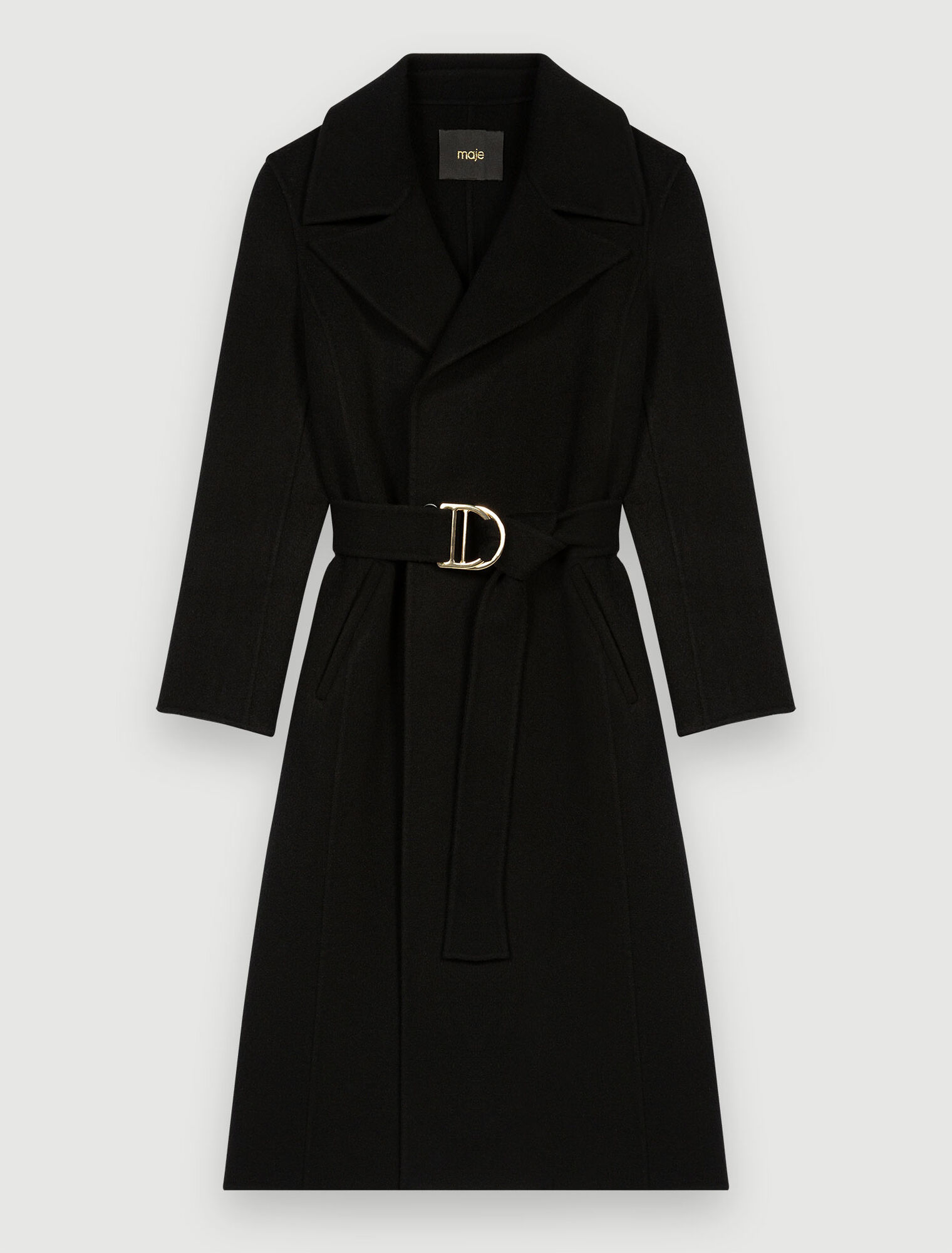 Doubleface-Mantel mit Gürtel