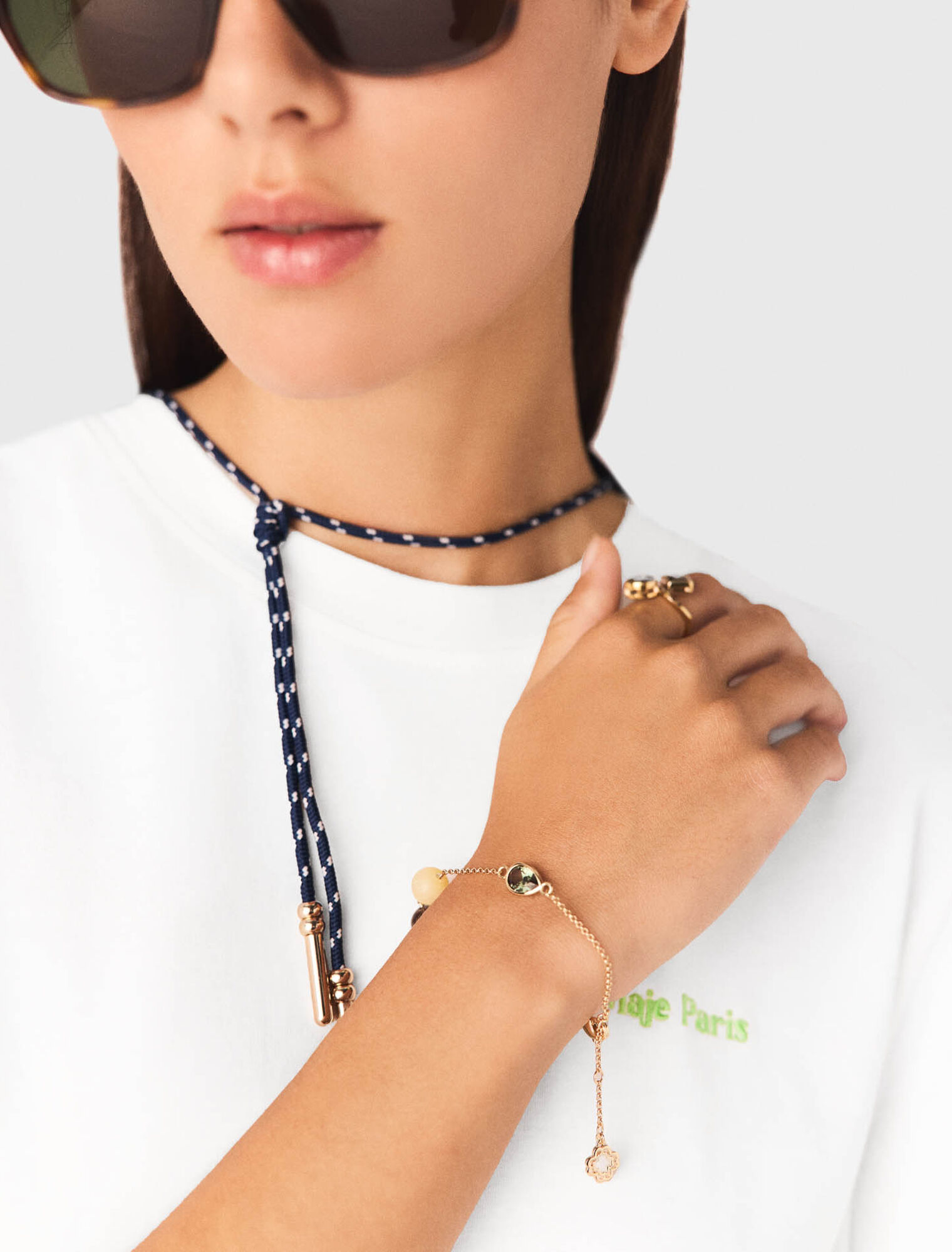 Armband mit Perlen- und Strassdetails