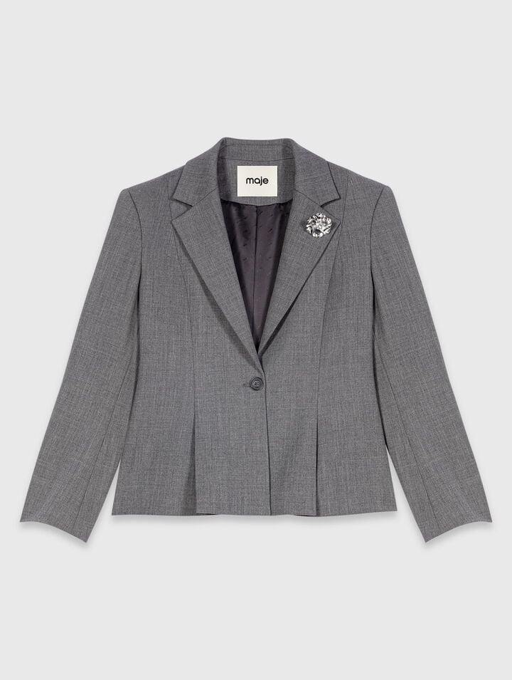 Kurzer Blazer im Bar-Schnitt