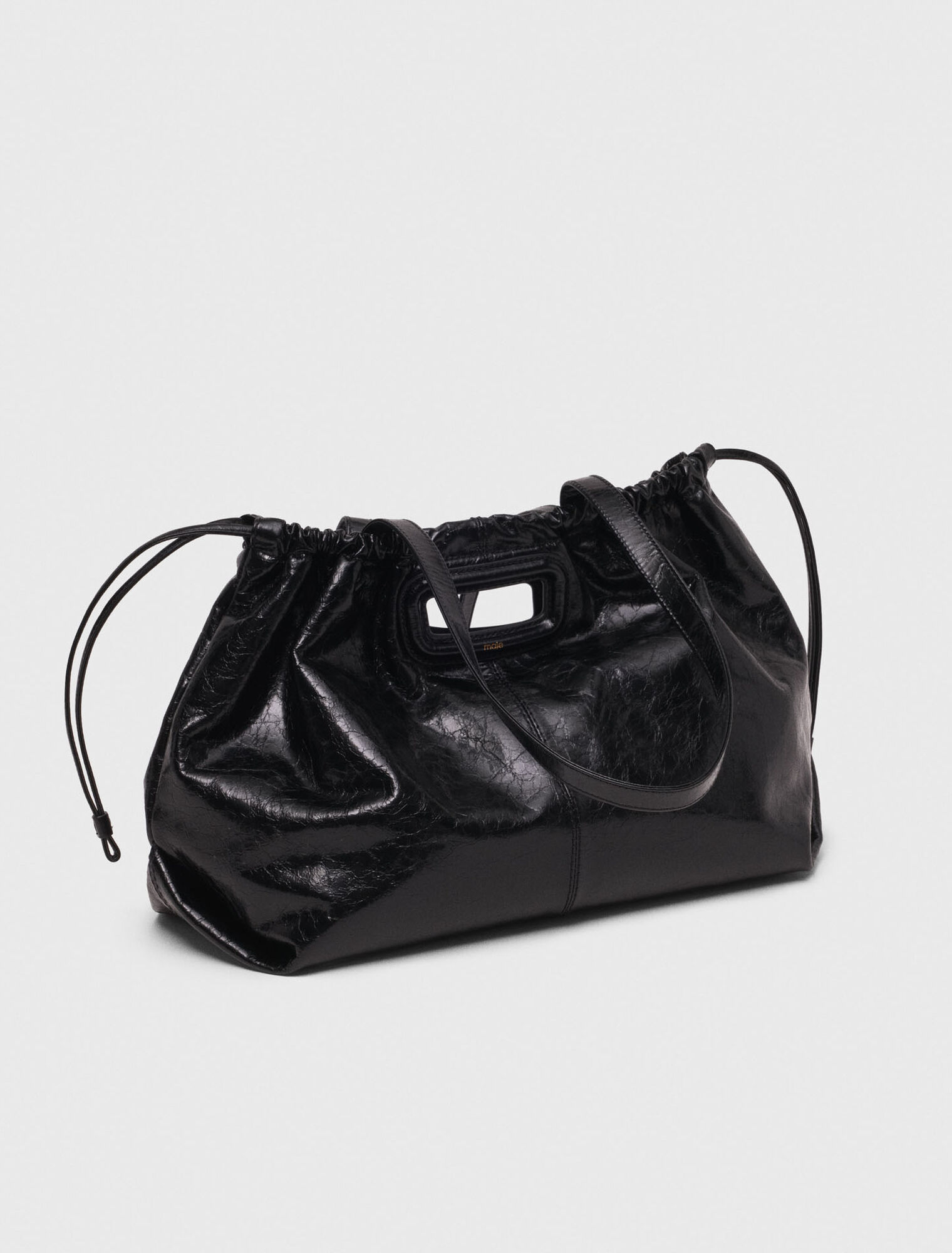 Tote-Tasche M aus Craquelé-Leder