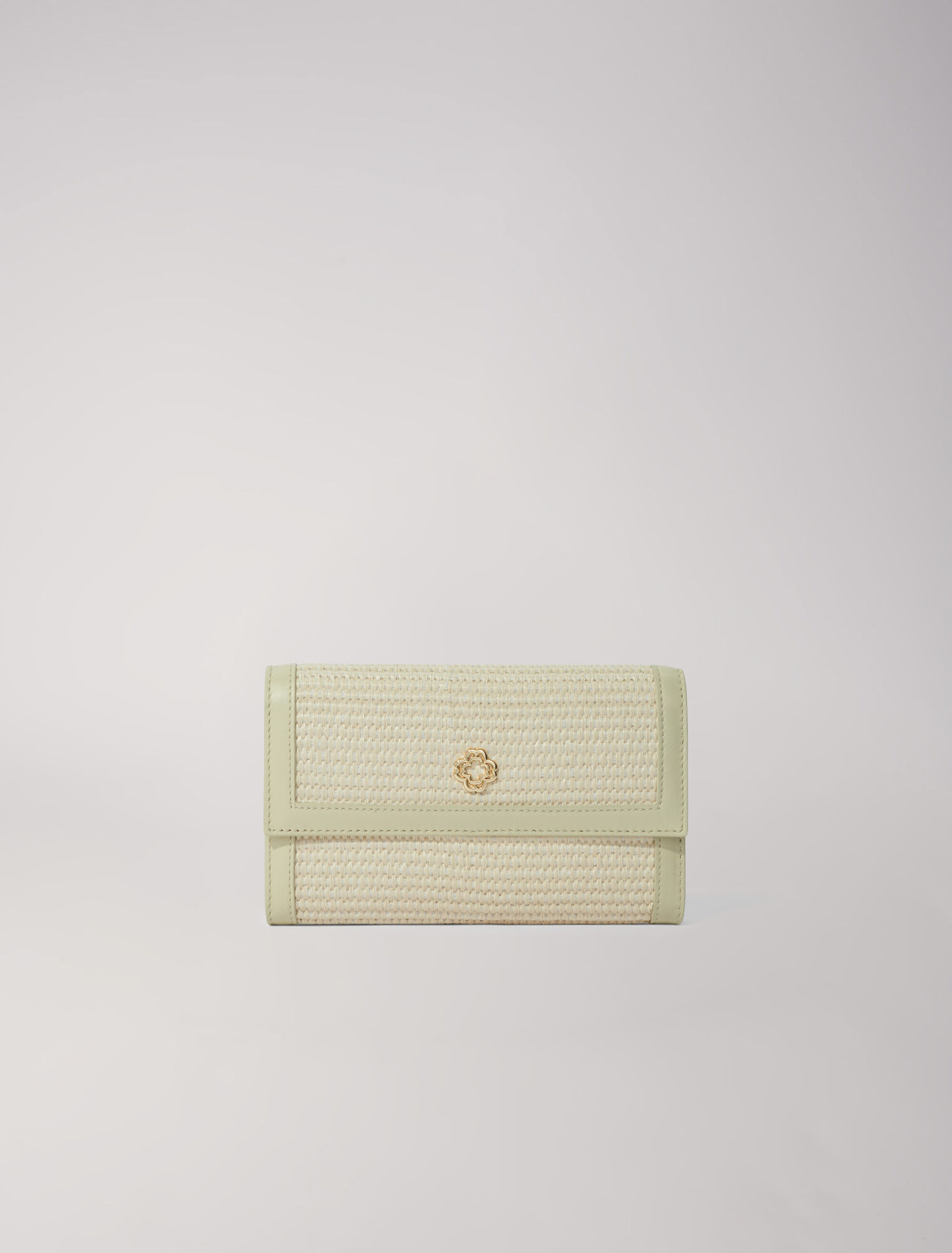 Clutch mit Kette in Bast-Optik