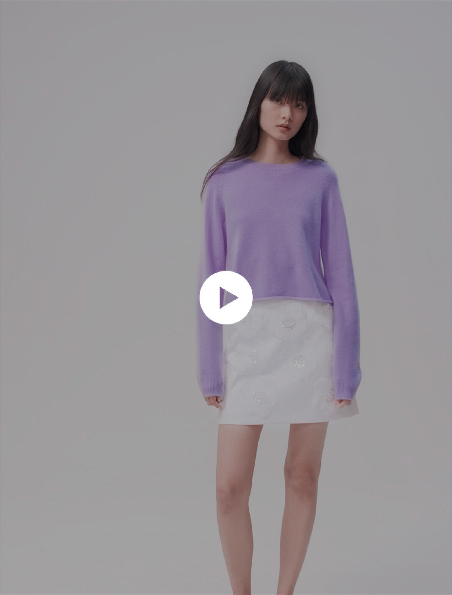 Kurzer Kaschmirpullover
