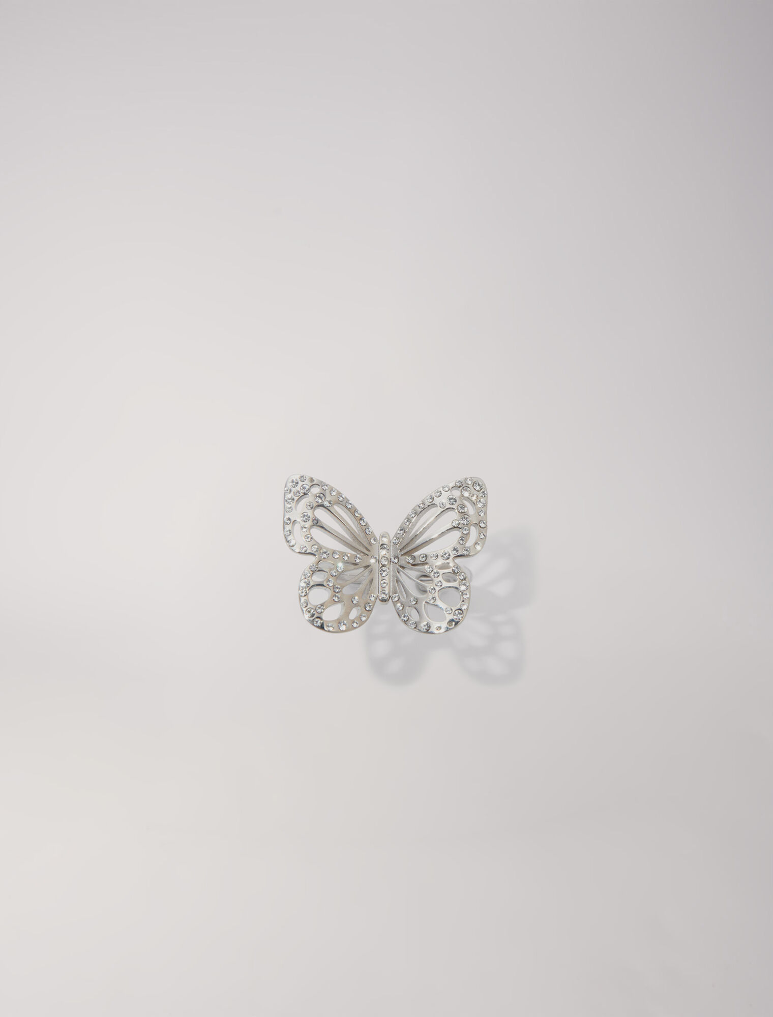 Schmetterlingsring mit Strass