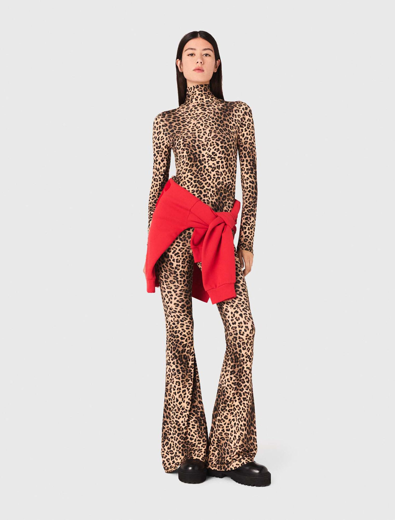 Leggings mit Leopardenmuster
