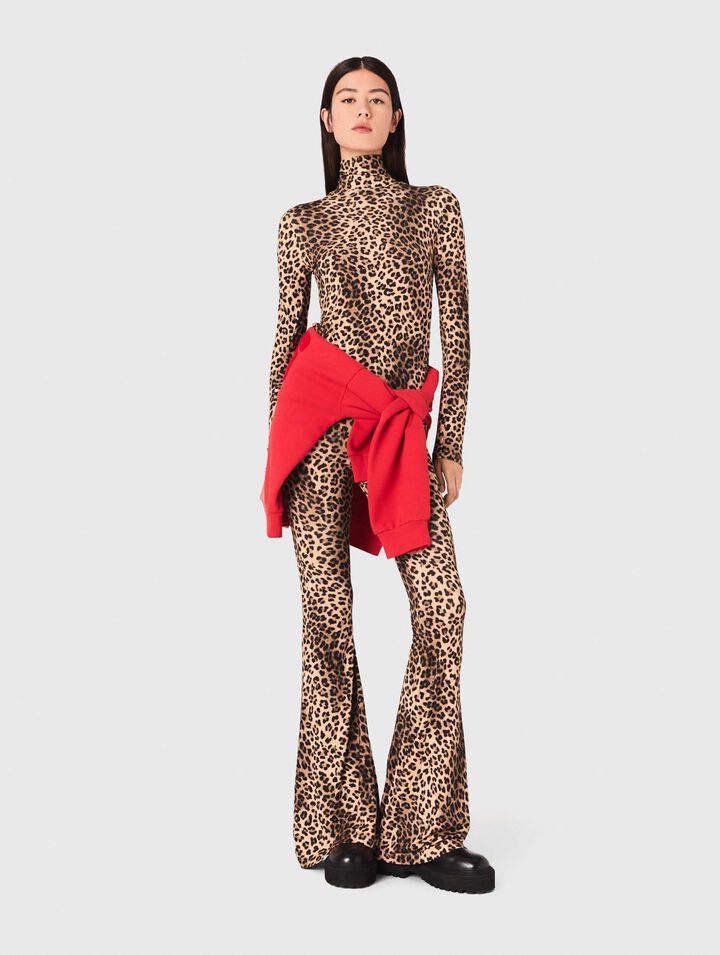 Leggings mit Leopardenmuster