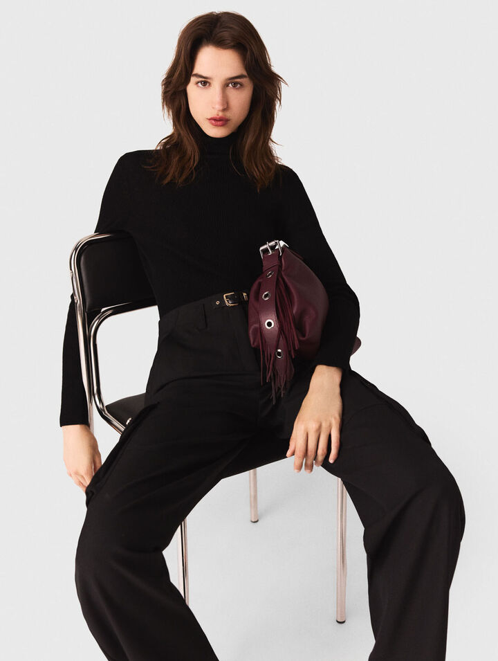 Second-Skin-Stehkragenpullover