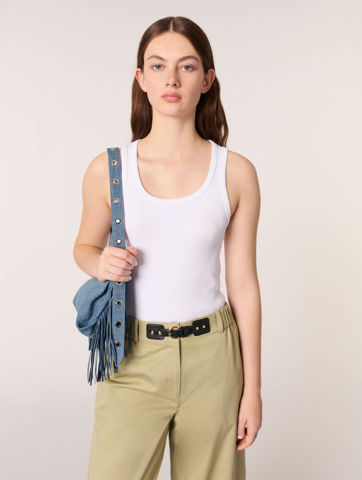 Geripptes Tanktop