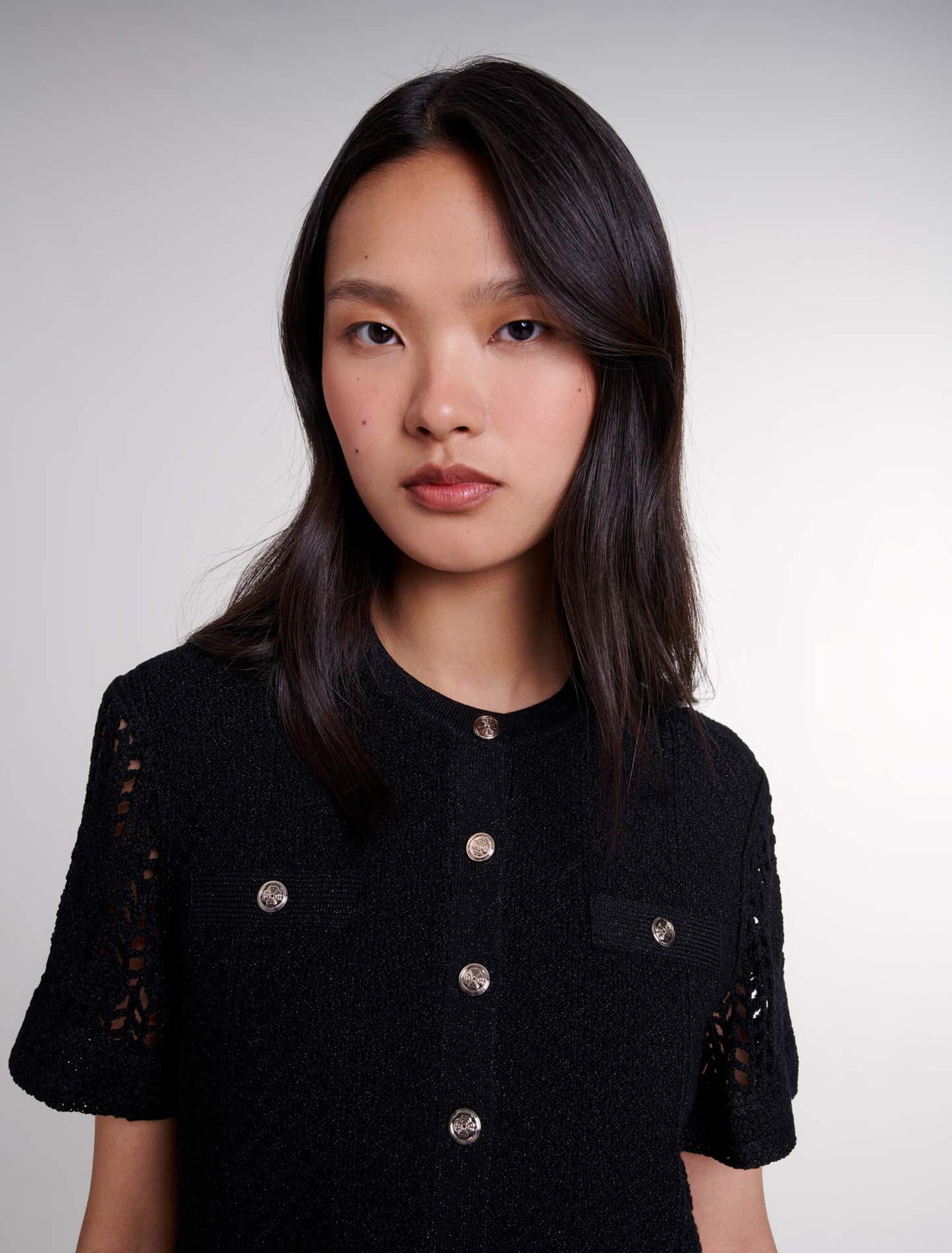 Häkelkleid mit 2-in-1-Optik