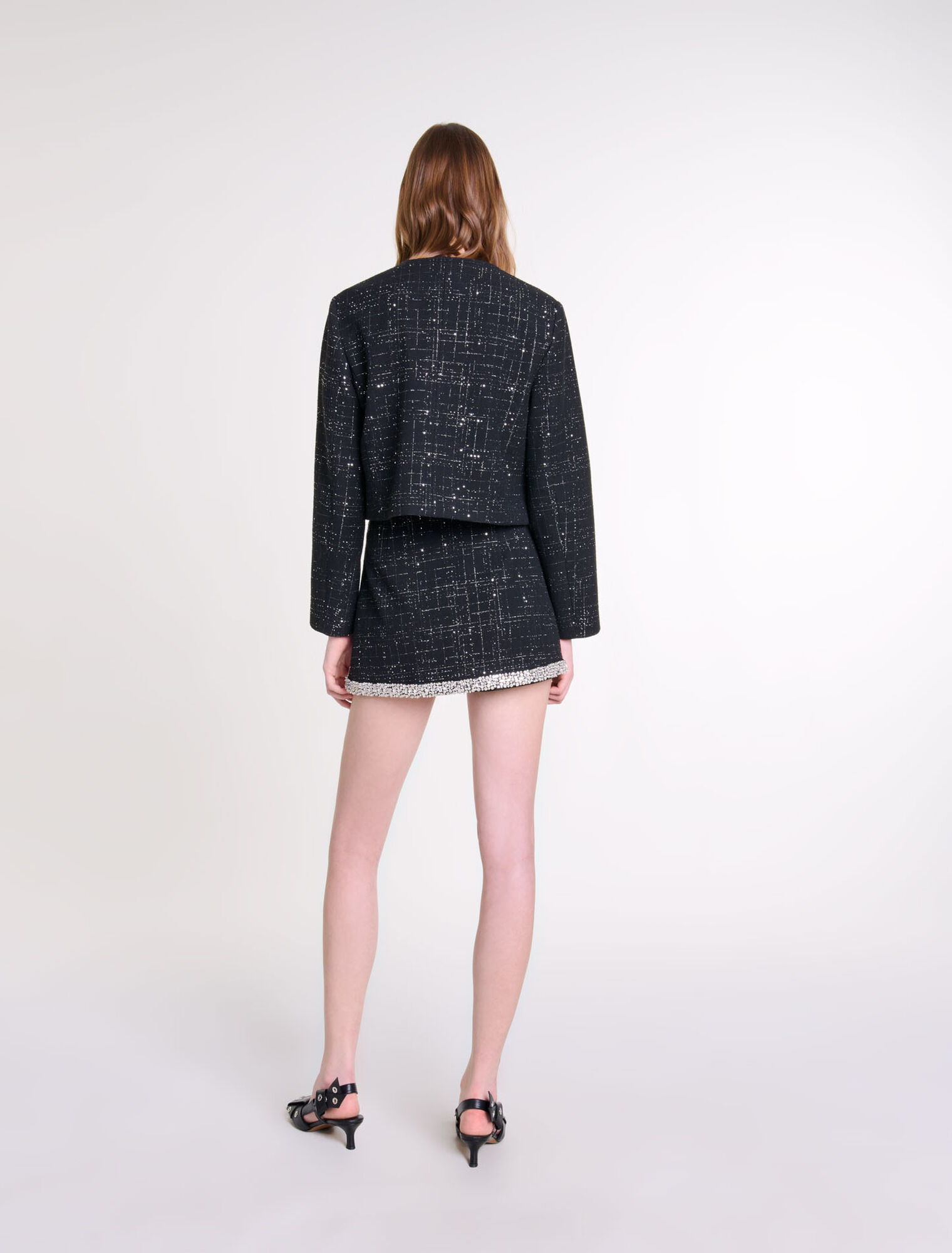 Kurze Tweedjacke