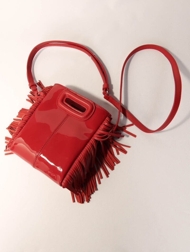 Tasche M Mini aus Lackleder