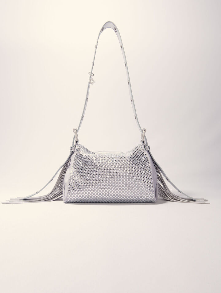 Tasche Miss M Mini Metall, Strass