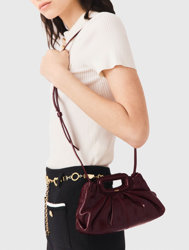 Milpli Mini-Clutch aus Craquel&eacute;-Leder