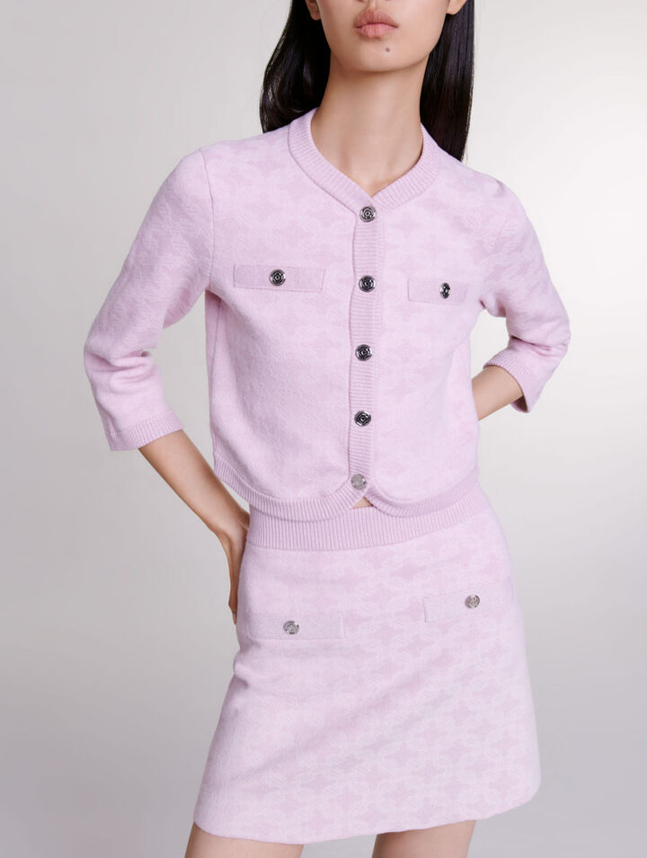 Rock aus Strickjacquard