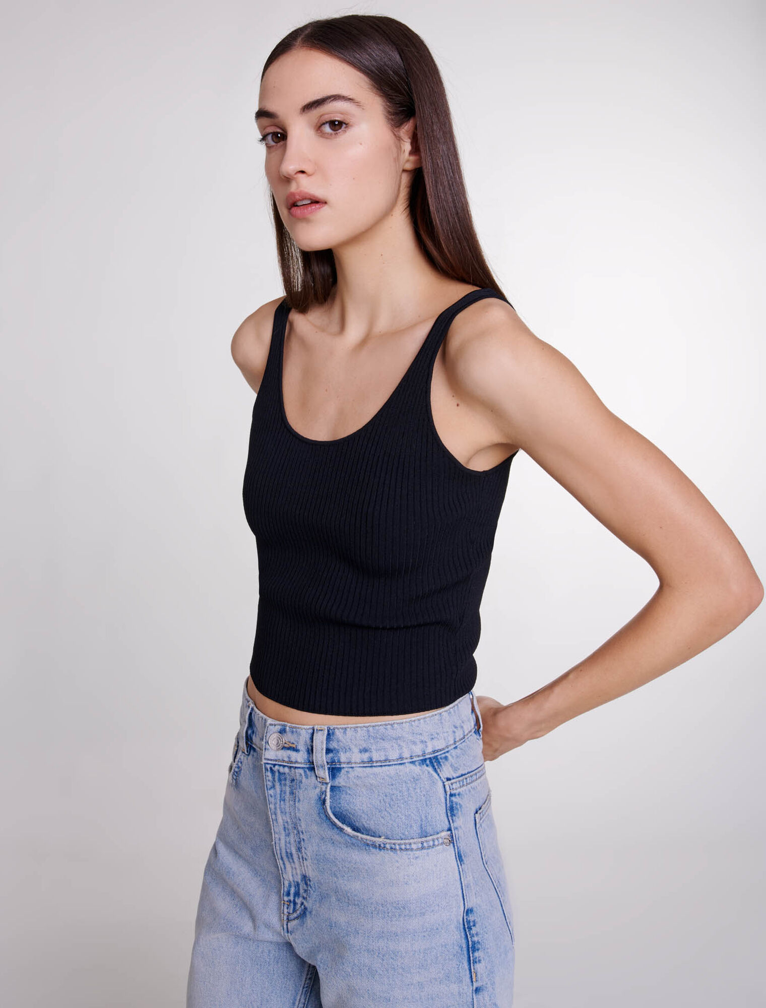 Twinset aus Strick mit Stretch-Anteil