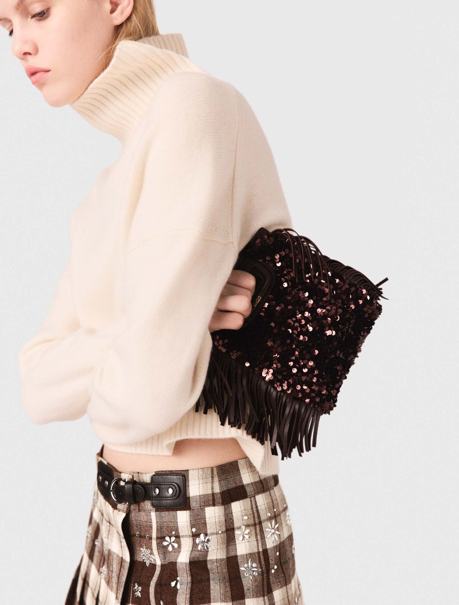 Karierter Kiltrock mit Strass