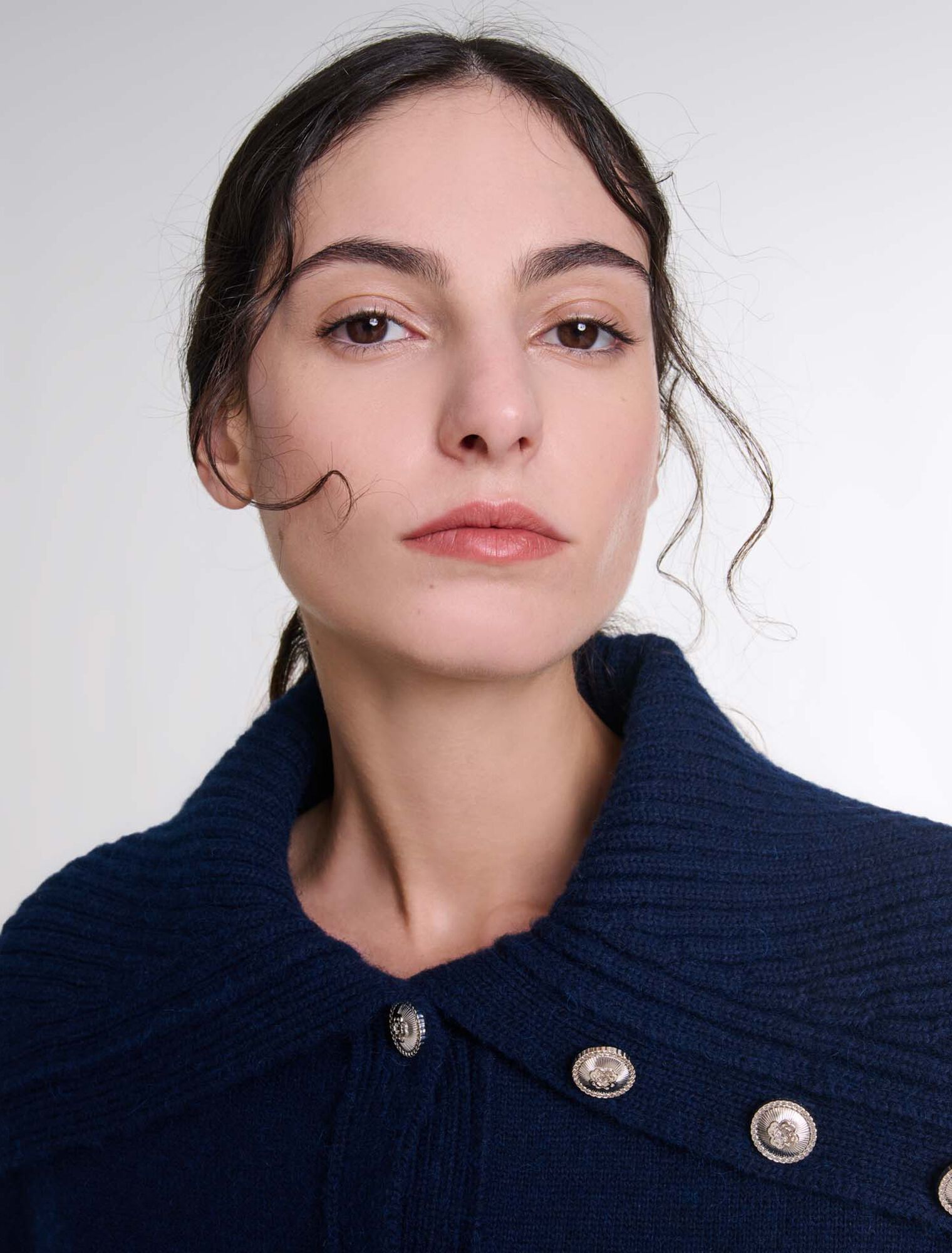 Cardigan aus Wollmischgewebe