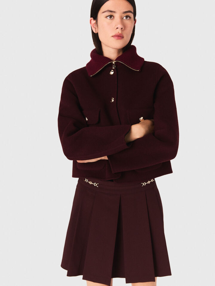 Kurze, wendbare Doubleface-Jacke