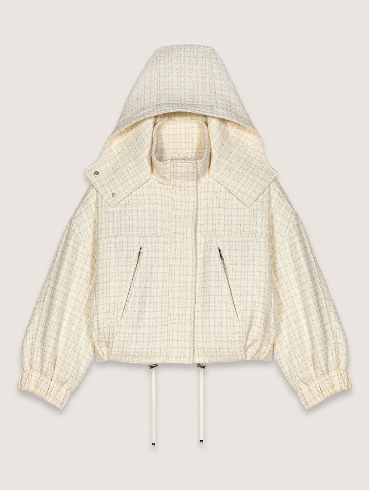 Daunenjacke aus Tweed
