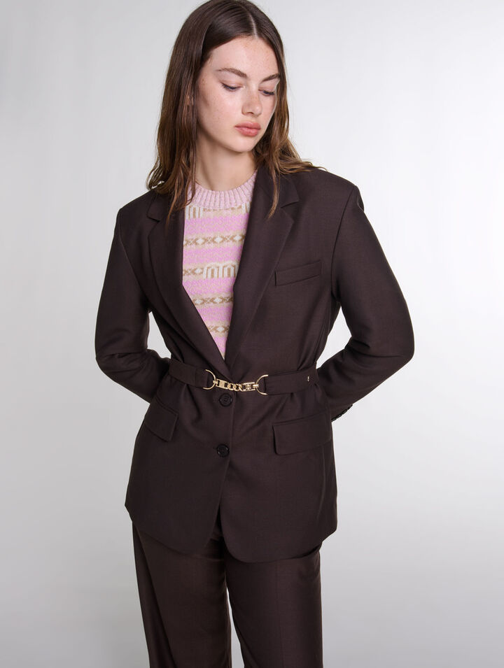 Kostümjacke mit Gürtel