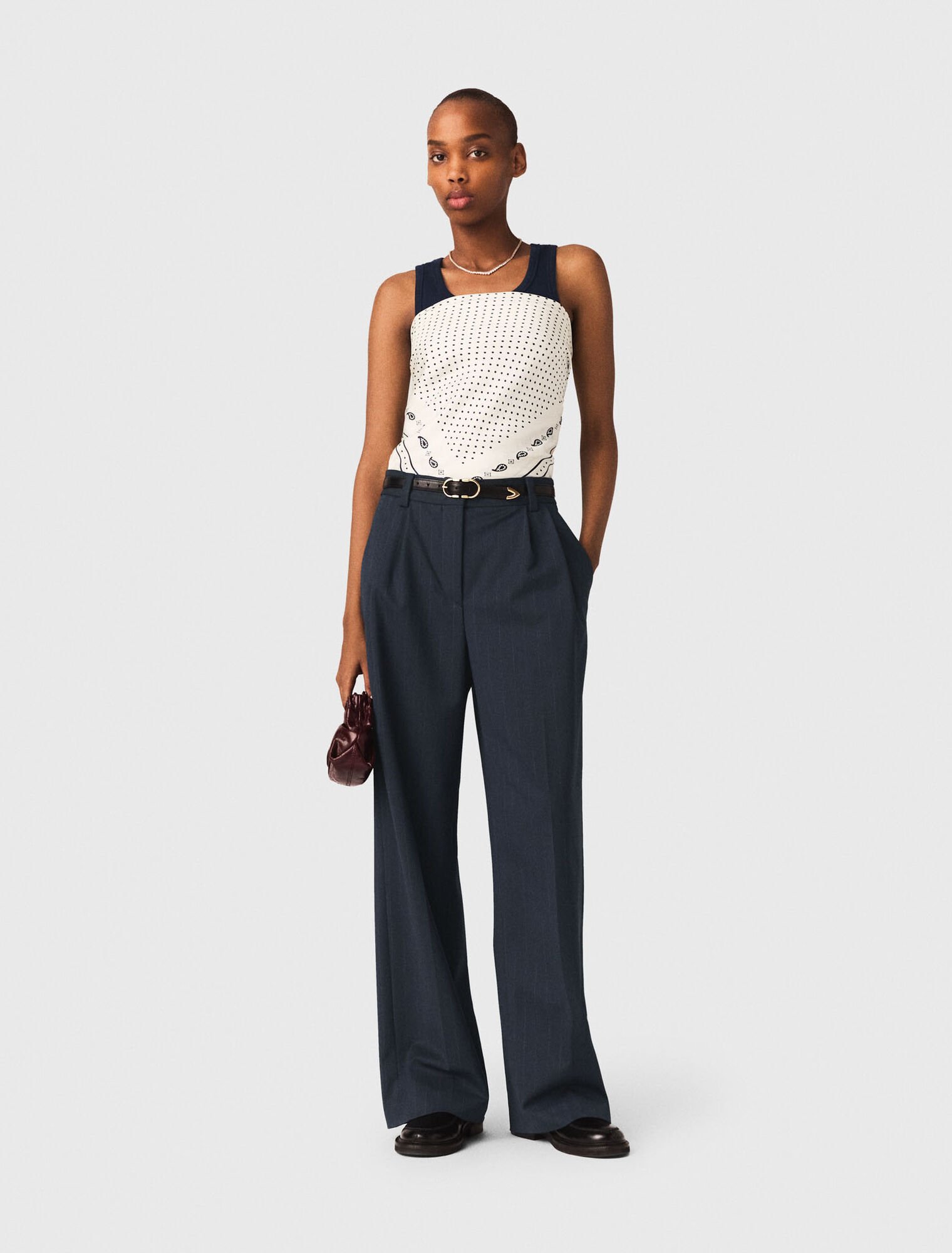 Gestreifte Anzughose