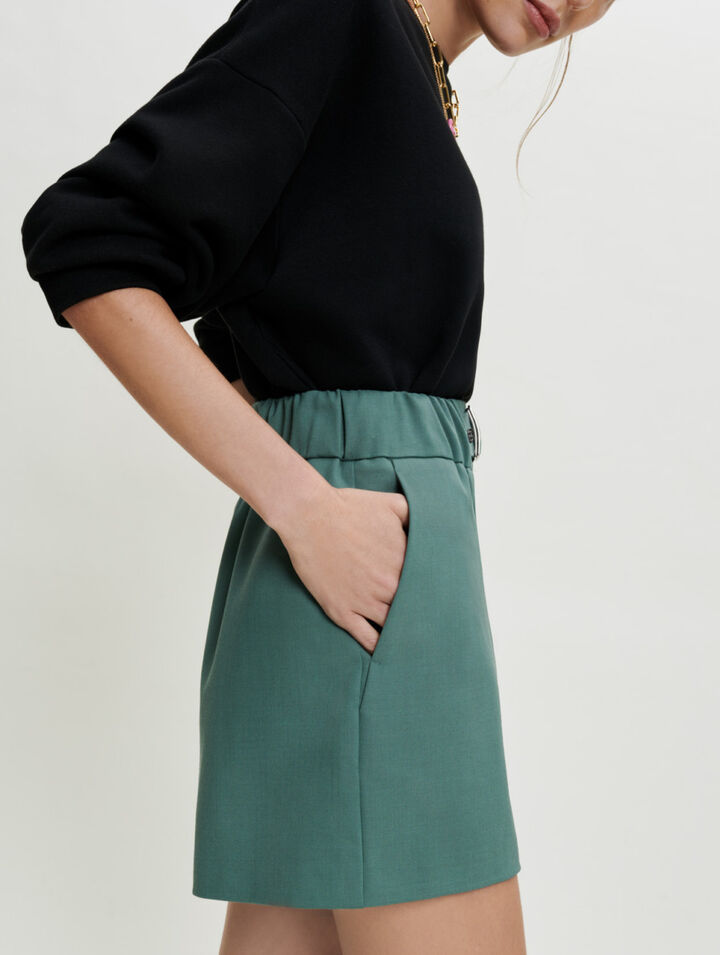 Elastische Tailoring-Shorts