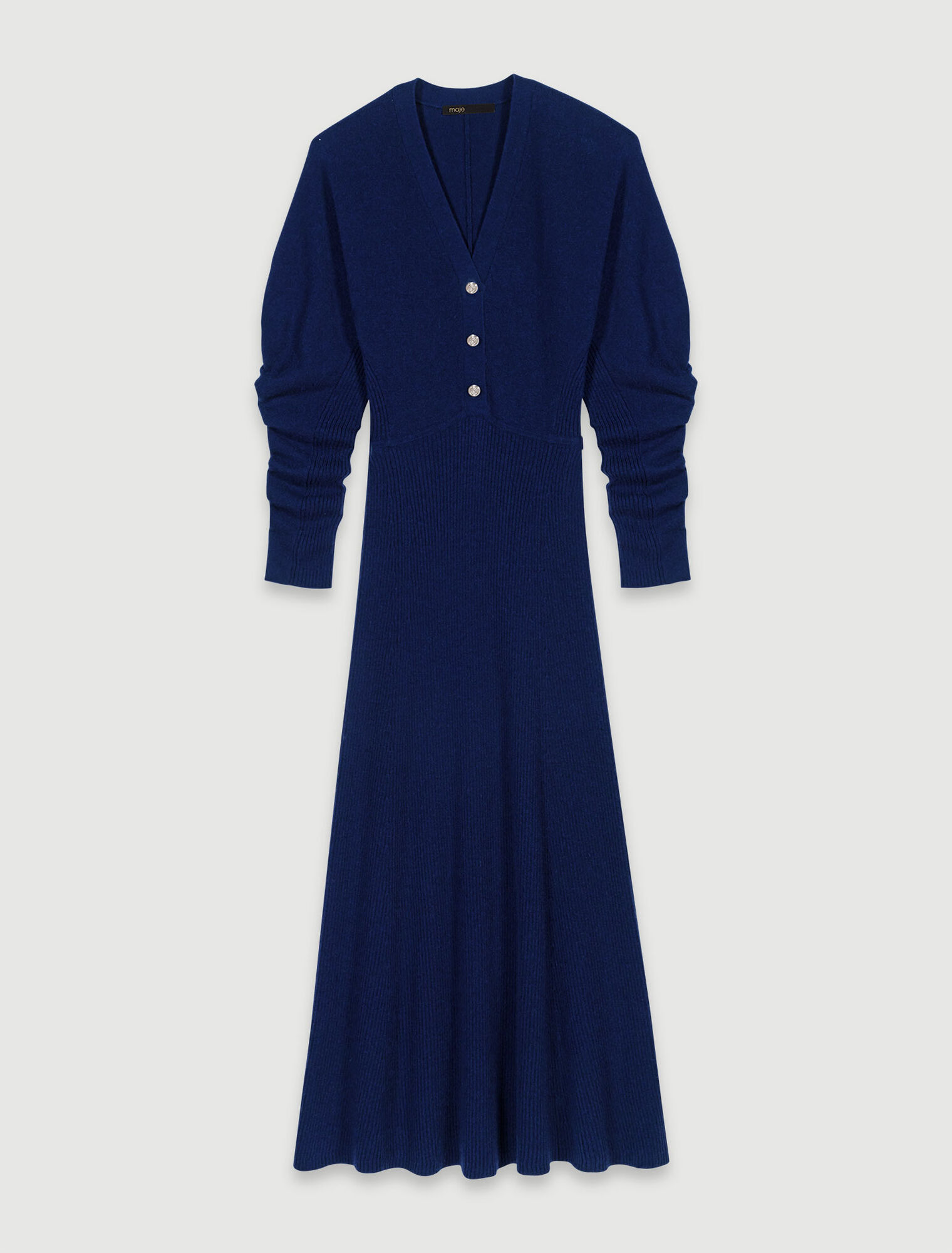 Langes Strickkleid