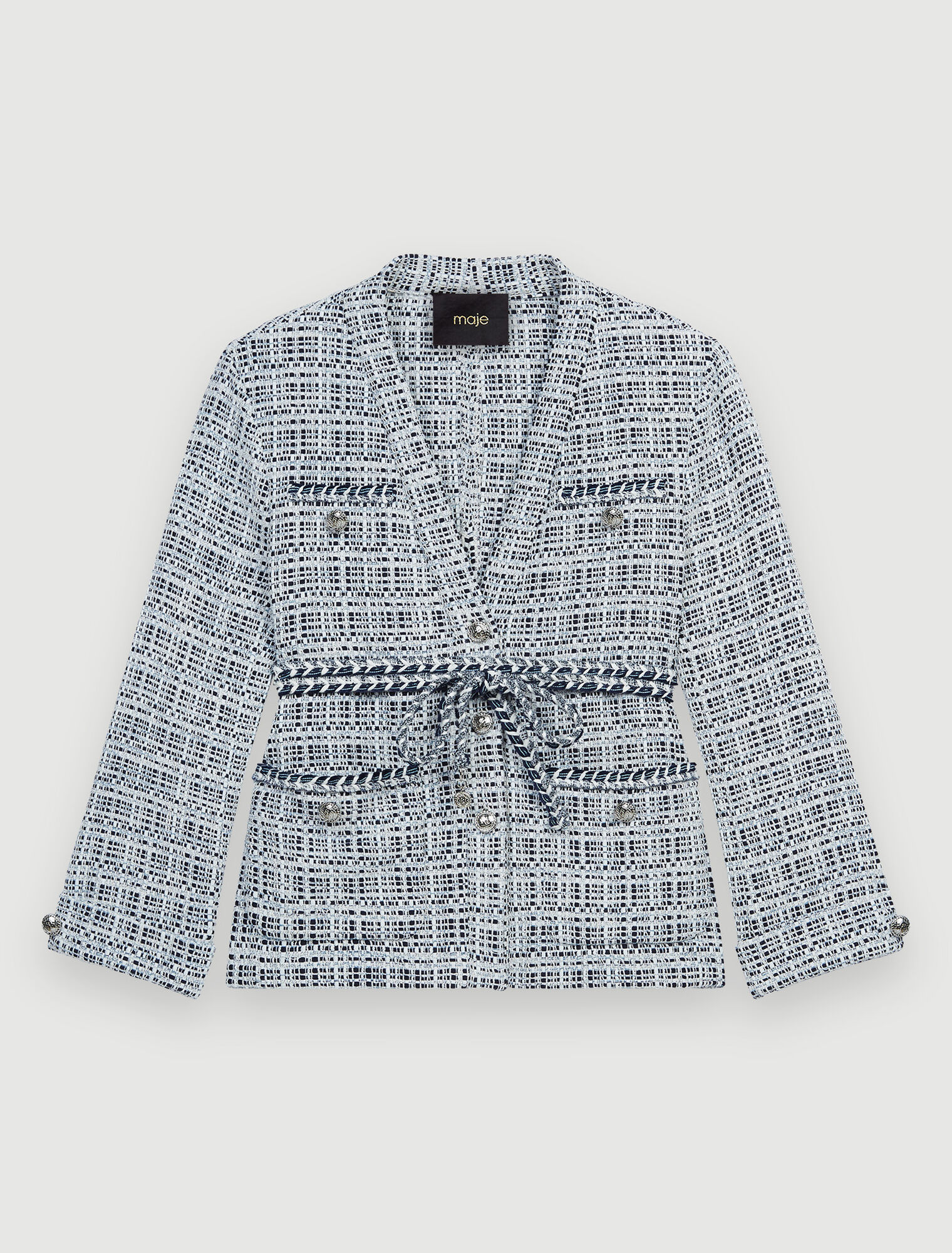 Tweedjacke mit Gürtel