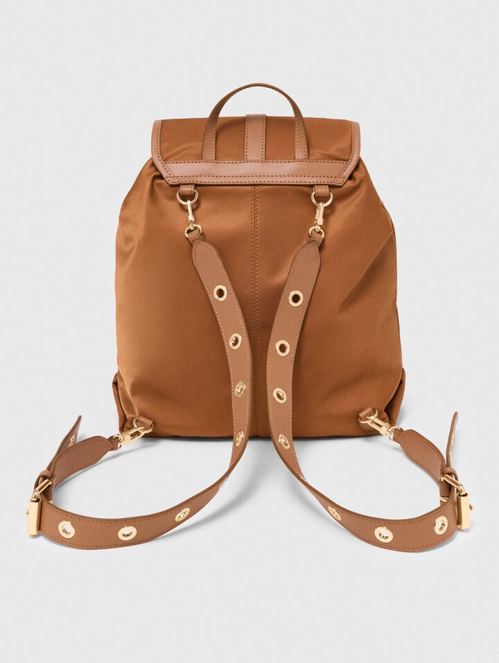 Rucksack aus Leder und Nylon