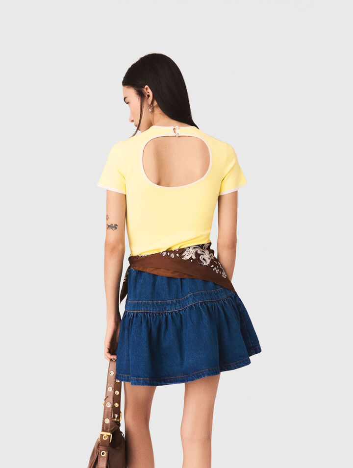 Pulli mit rundem R&uuml;ckenausschnitt