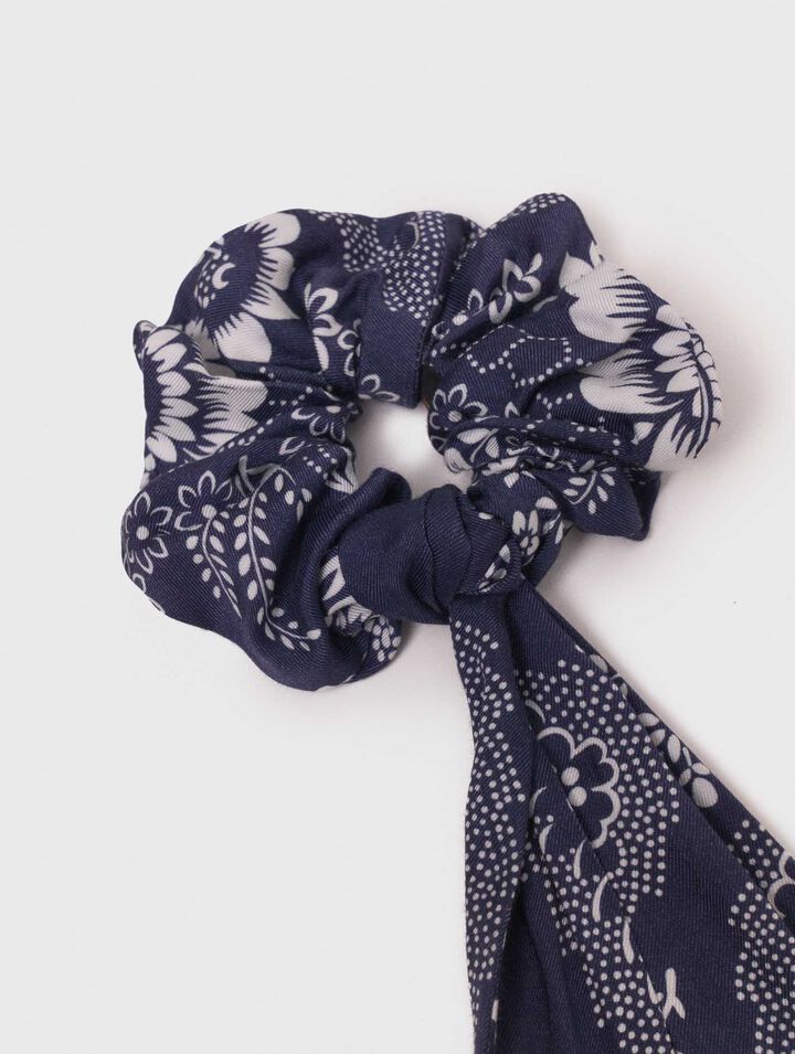 Bedrucktes Haargummi mit Twill