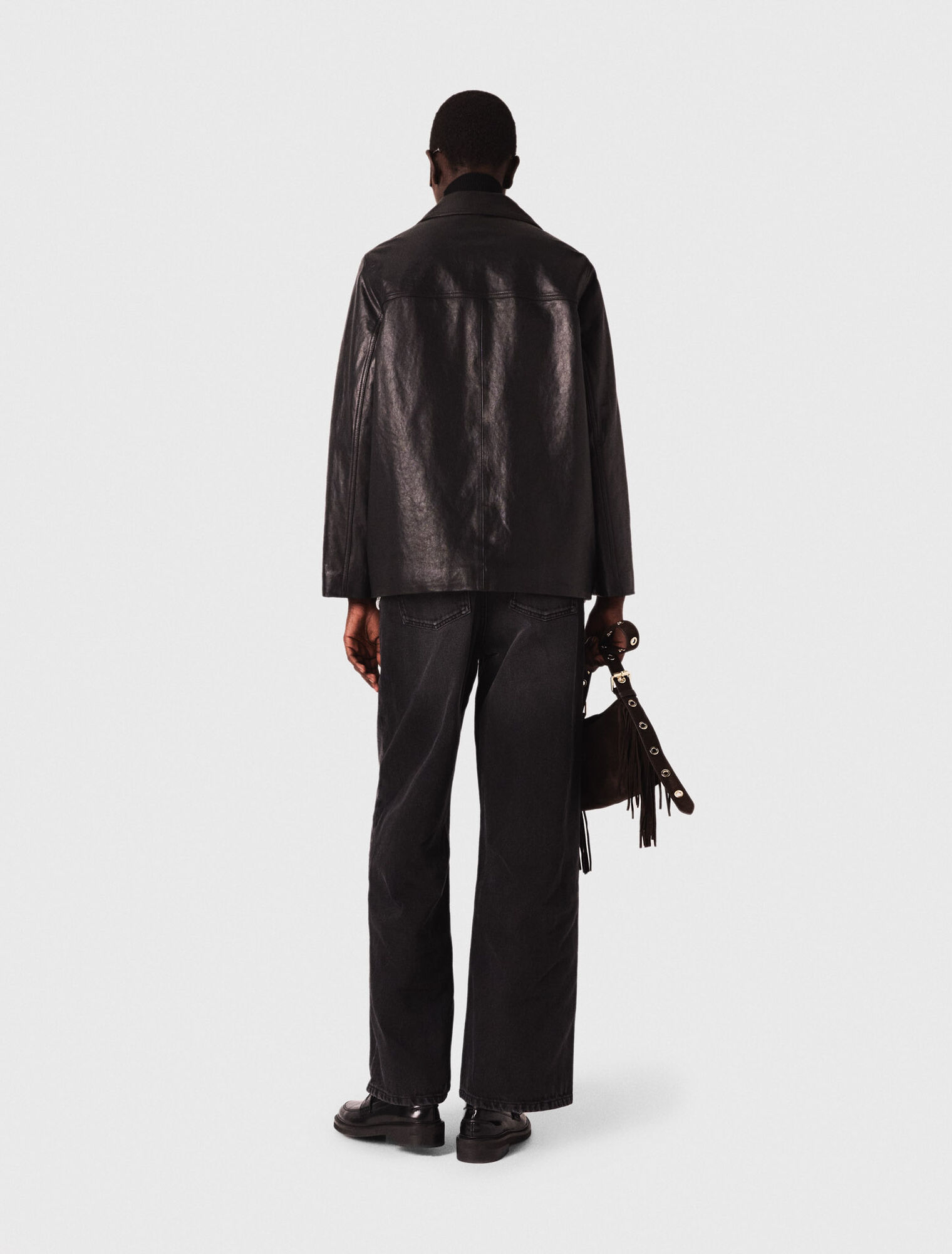 Gesteppte Lederjacke