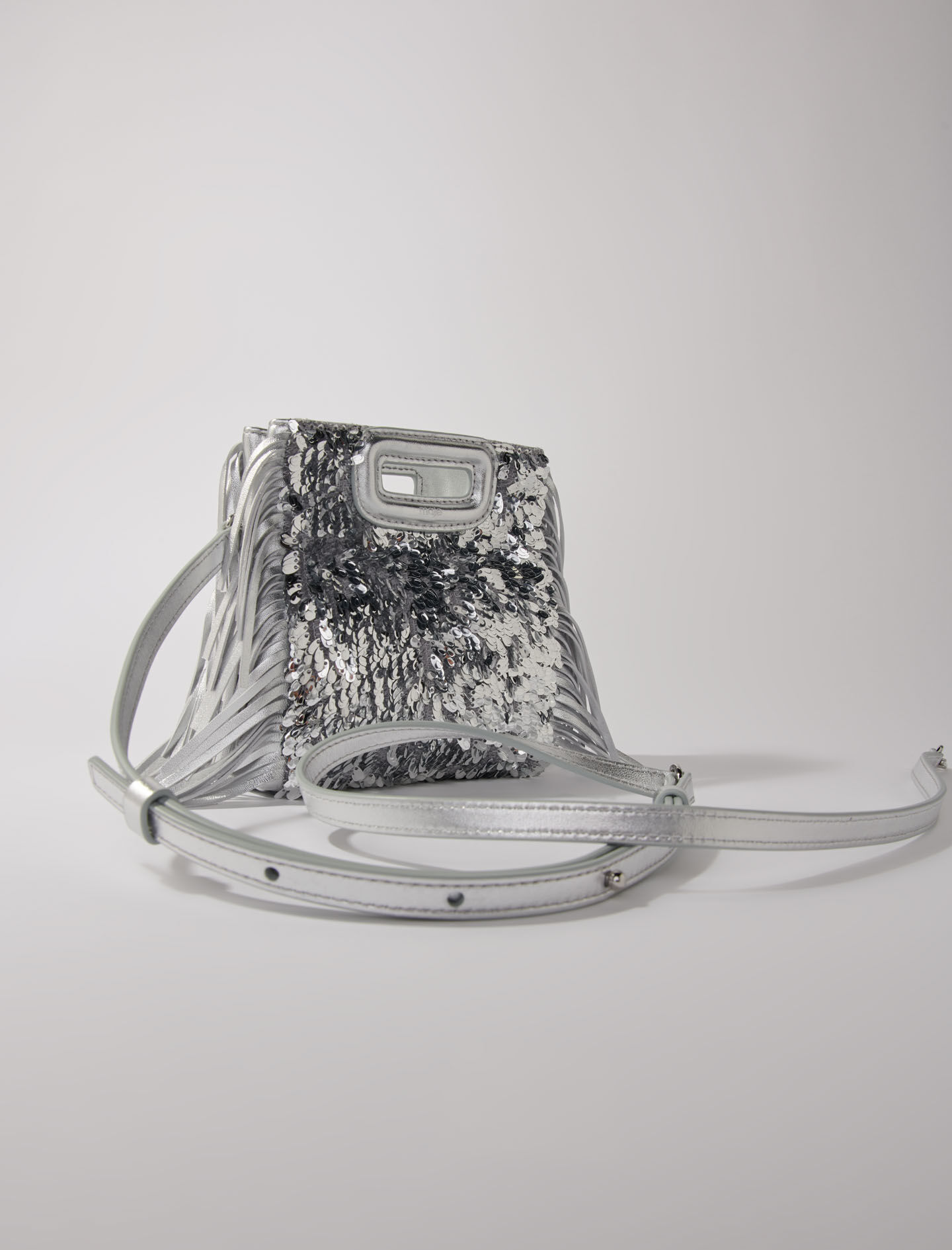 Mini M Tasche mit Pailletten