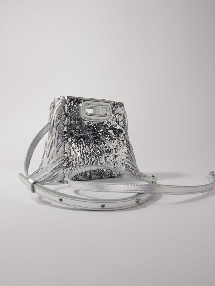 Mini M-Tasche mit Pailletten