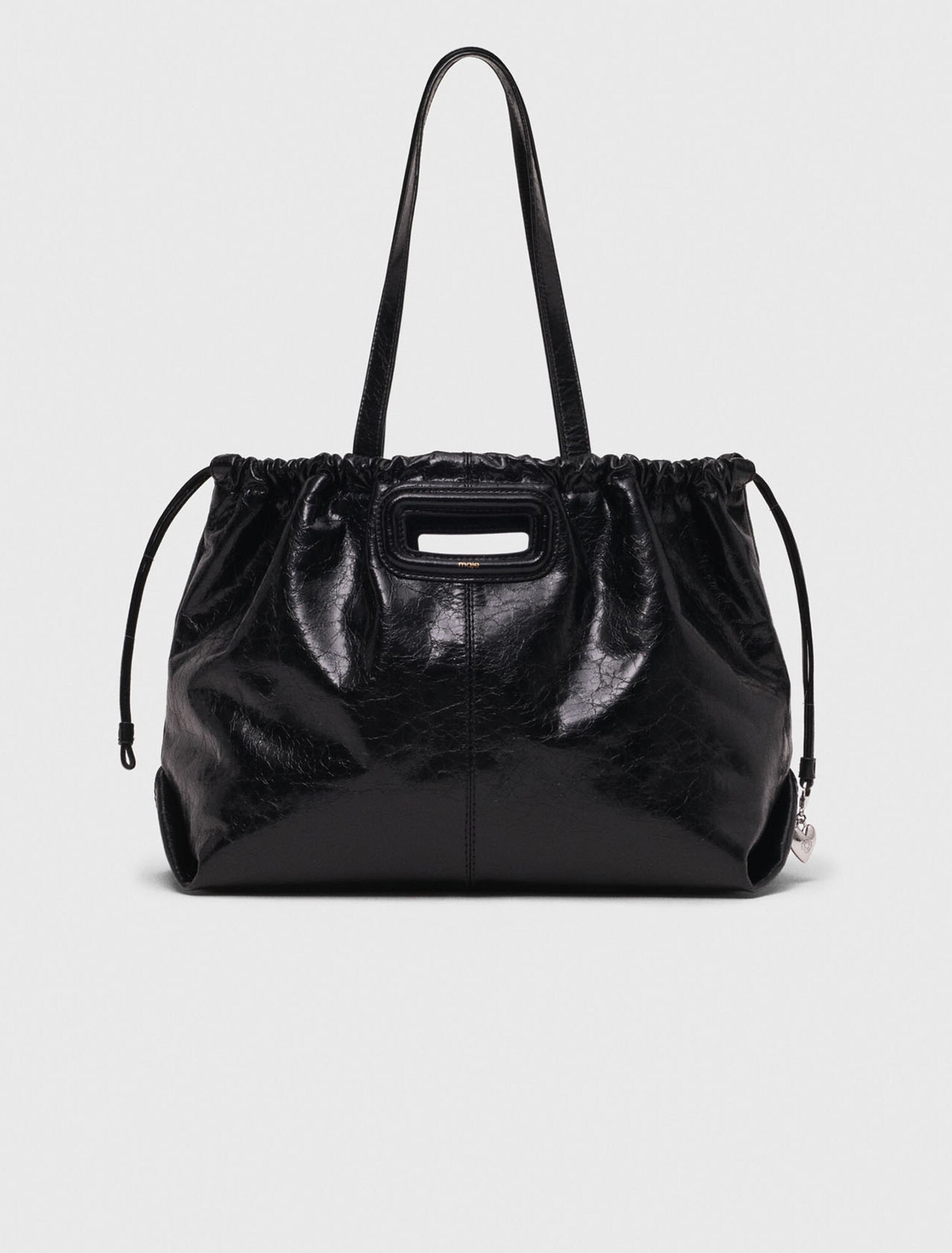 Tote-Tasche M aus Craquelé-Leder