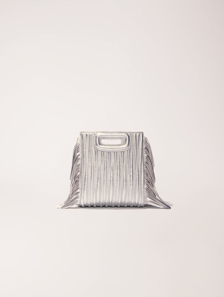 M-Tasche aus Metallicleder