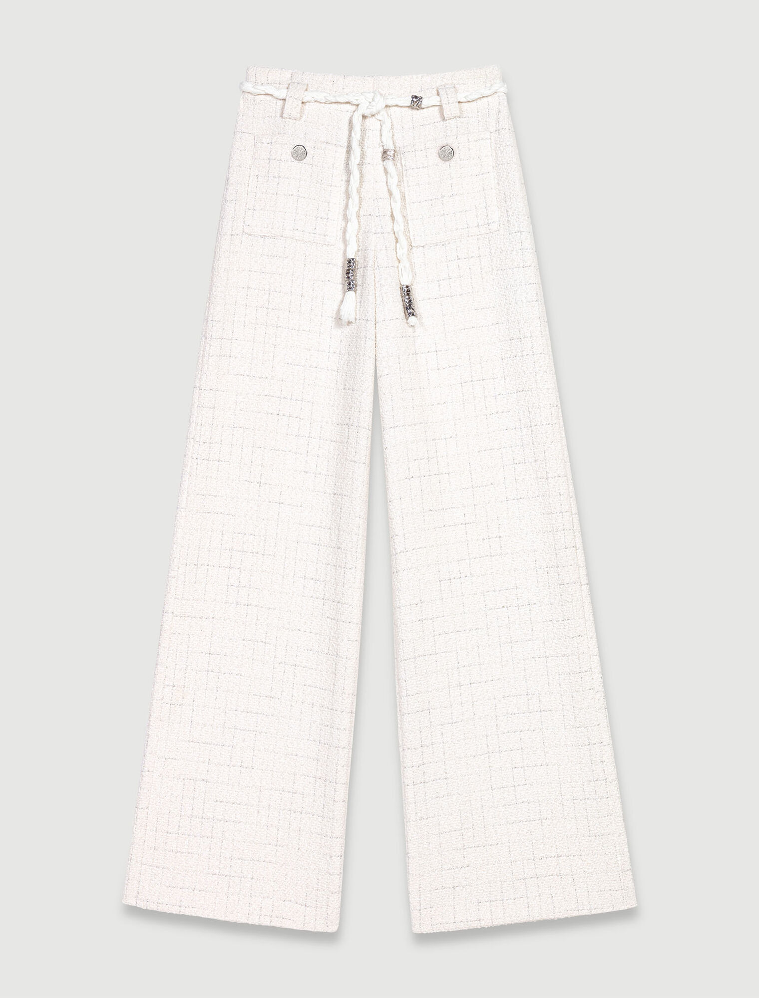 Tweed-Hose mit metallischen Fäden