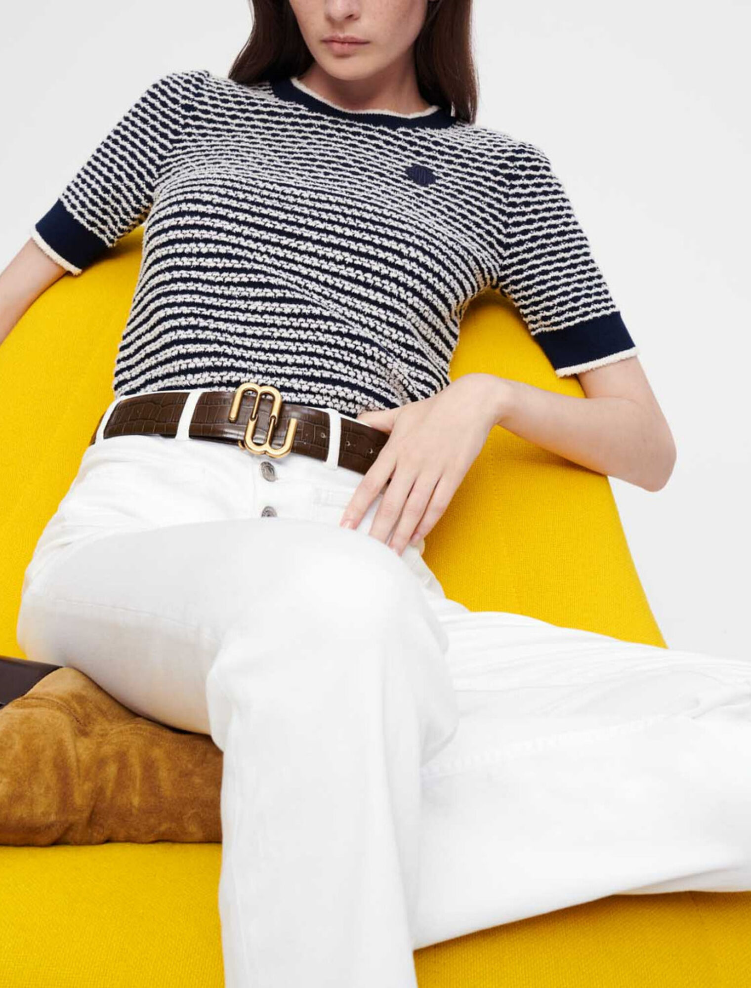 Ausgestellte Jeans mit Taschen