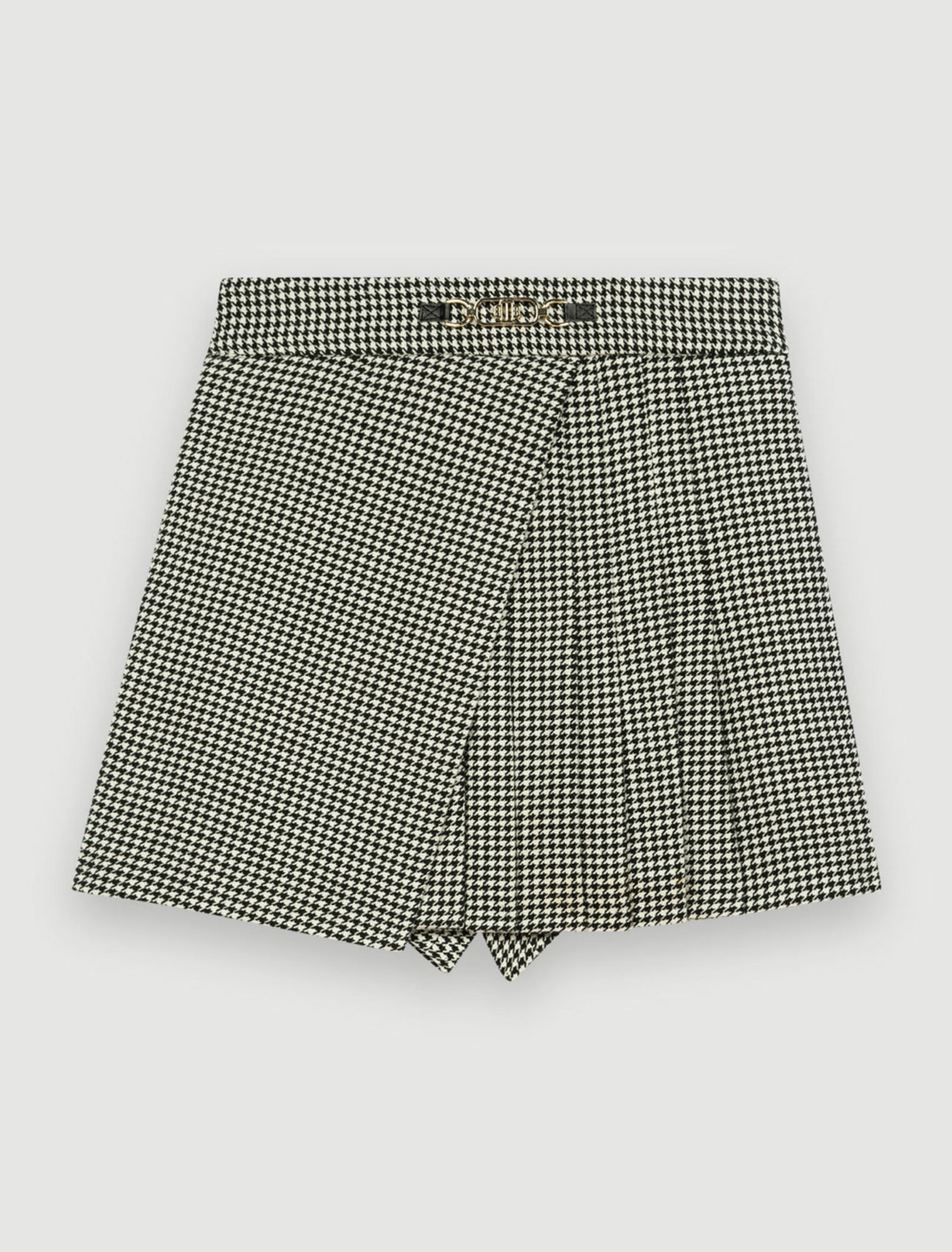 Shorts mit Hahnentrittmuster