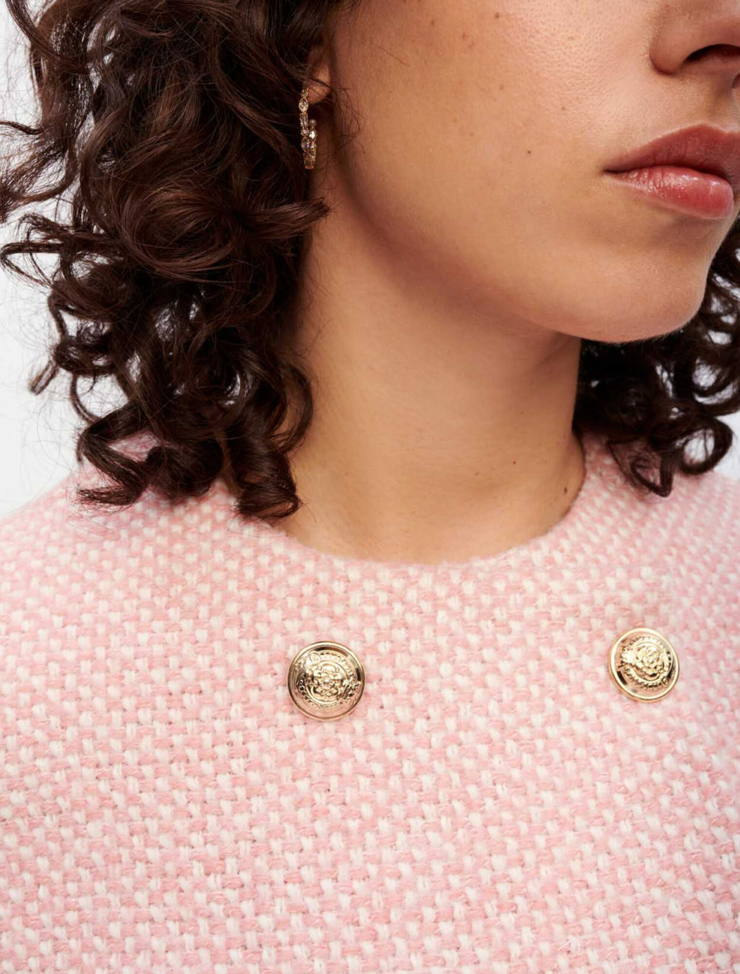 Kleid aus meliertem Tweed