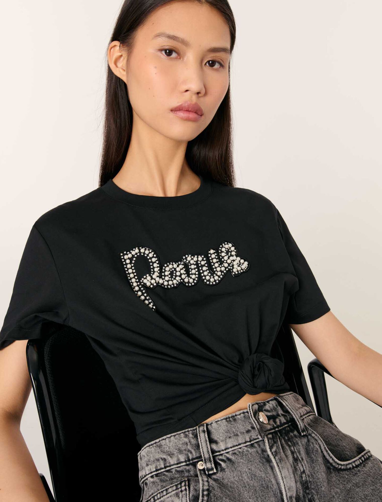 T-Shirt mit Stickerei