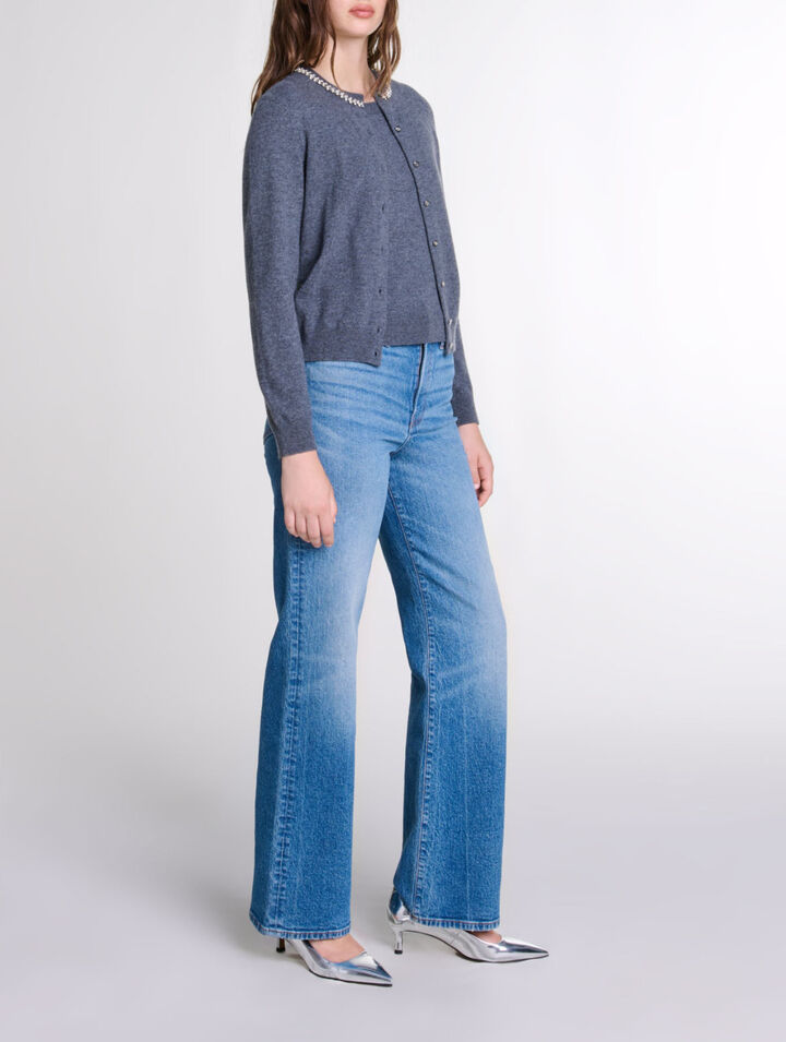2-in-1 Cardigan aus Kaschmir