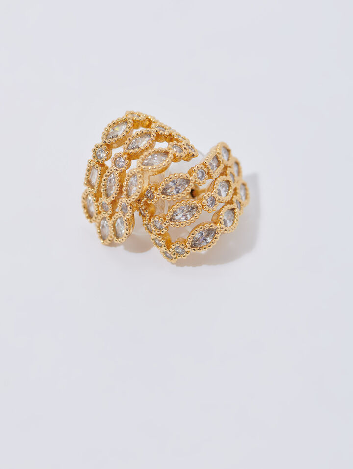Strass-Ohrringe